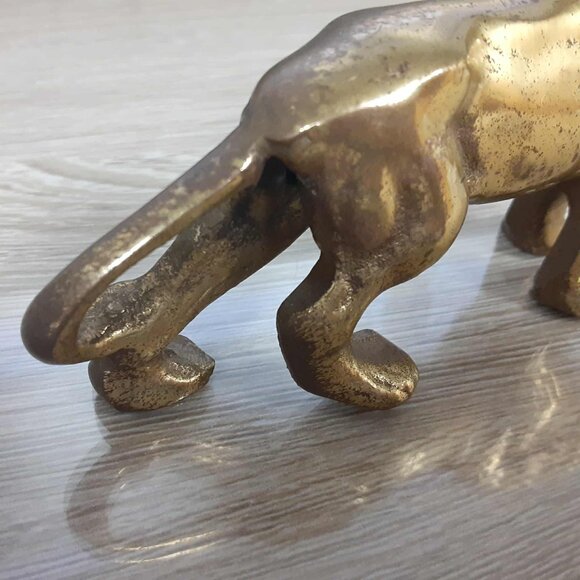 vintage brass lion figurine statue paperweight Decor - Picture 4 of 11